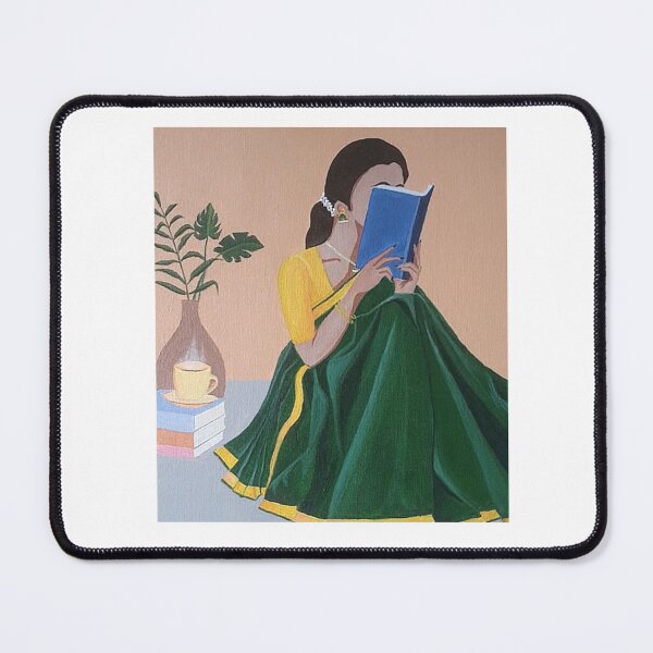 Item preview, An Indian Woman reading a book | Indian Art designed and sold by Sakshiartwork.