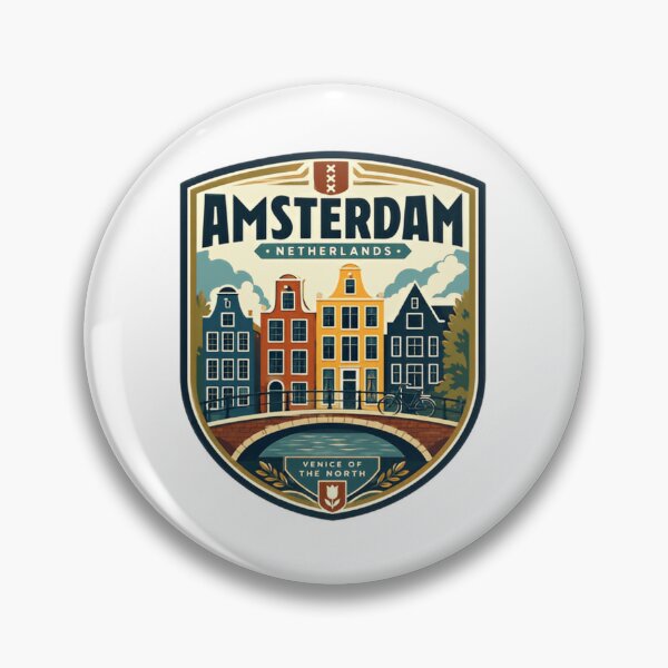 Item preview, Amsterdam Netherlands Venice Of The North European City Traveler Souvenir designed and sold by Star3NowForMe.