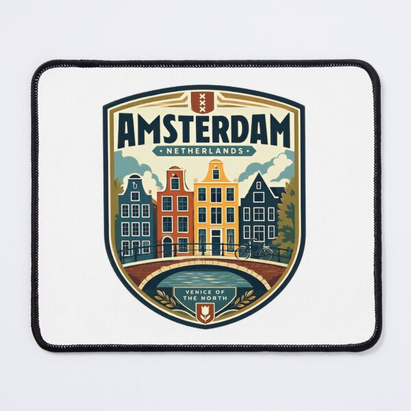 Item preview, Amsterdam Netherlands Venice Of The North European City Traveler Souvenir designed and sold by Star3NowForMe.