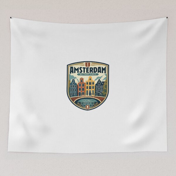 Item preview, Amsterdam Netherlands Venice Of The North European City Traveler Souvenir designed and sold by Star3NowForMe.