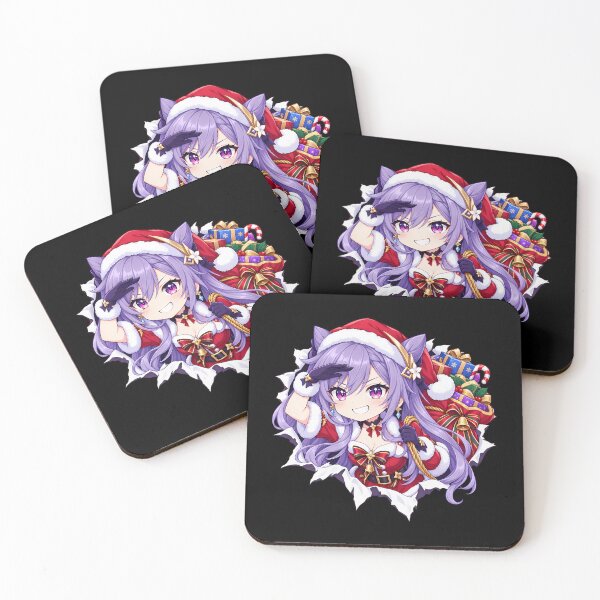 Item preview, Keqing Genshin Impact Christmas Torn Paper Gift designed and sold by SolenneAzur.