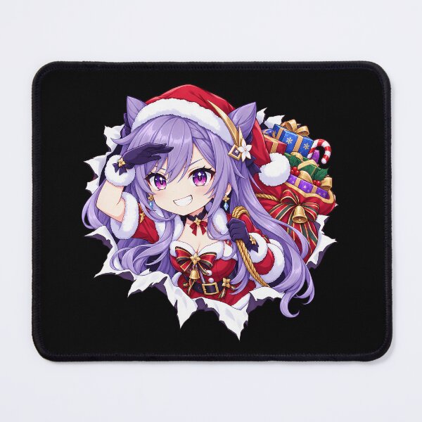 Item preview, Keqing Genshin Impact Christmas Torn Paper Gift designed and sold by SolenneAzur.