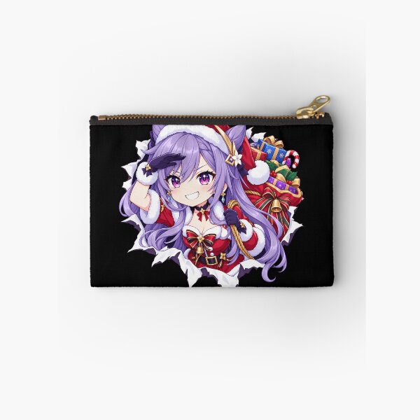 Item preview, Keqing Genshin Impact Christmas Torn Paper Gift designed and sold by SolenneAzur.