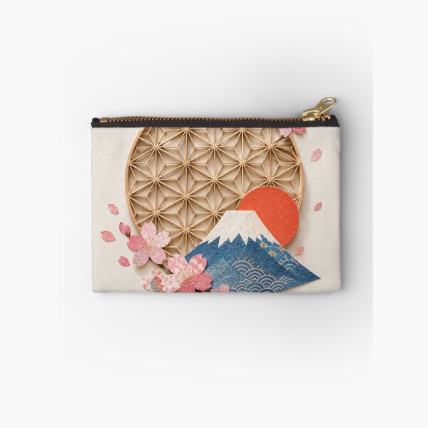 Item preview, Japanese Kumiko Mount Fuji & Cherry Blossom – Traditional Japan Aesthetic Art designed and sold by アミヤジャ.