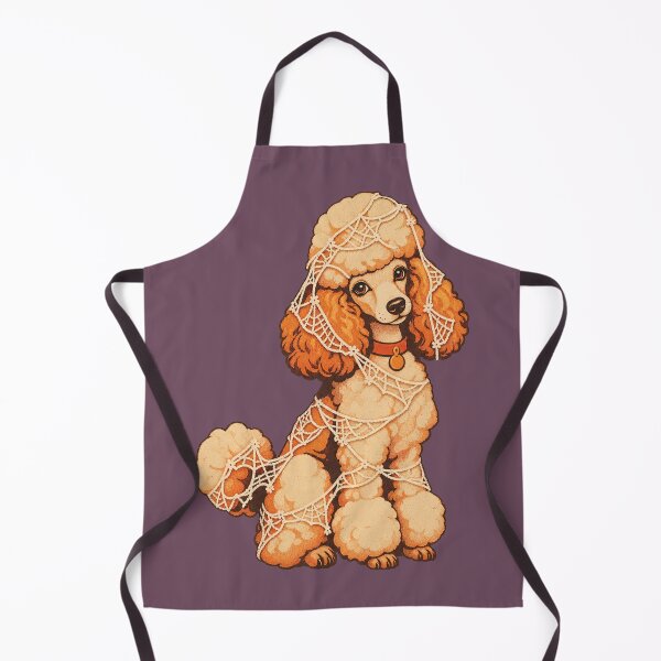 Item preview, Retro 1970s Lace Cobweb Poodle Art – Groovy Vintage Halloween Print designed and sold by MagicMakerPh.