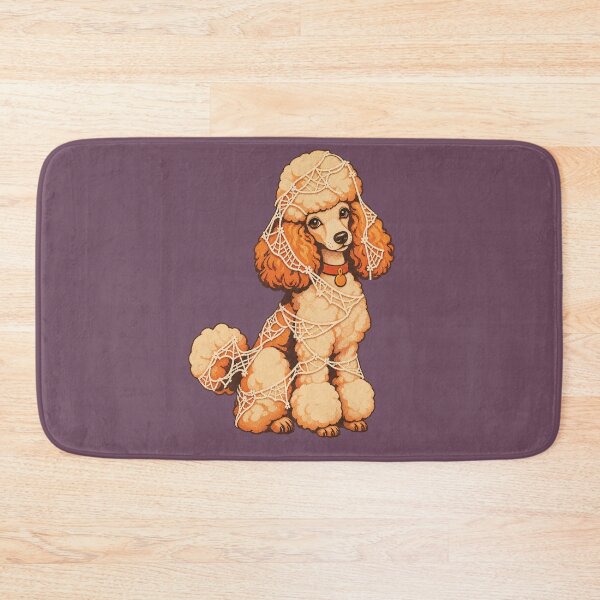 Item preview, Retro 1970s Lace Cobweb Poodle Art – Groovy Vintage Halloween Print designed and sold by MagicMakerPh.