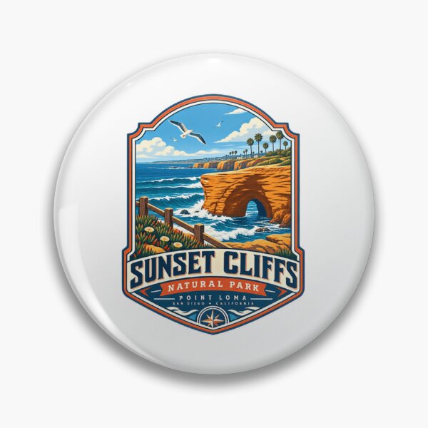Item preview, Sunset Cliffs Natural Park Point Loma San Diego California Travel Souvenir designed and sold by Star3NowForMe.