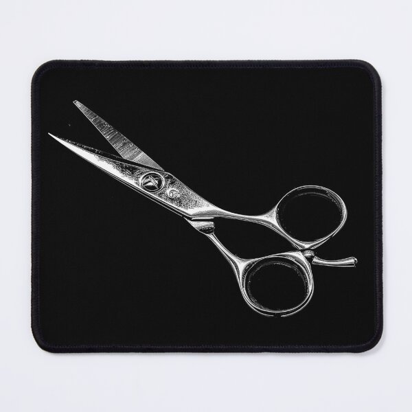 Item preview, Hairdressing Scissors Barber Salon Hairstylist Shears Monochrome Art designed and sold by inkoutninja.