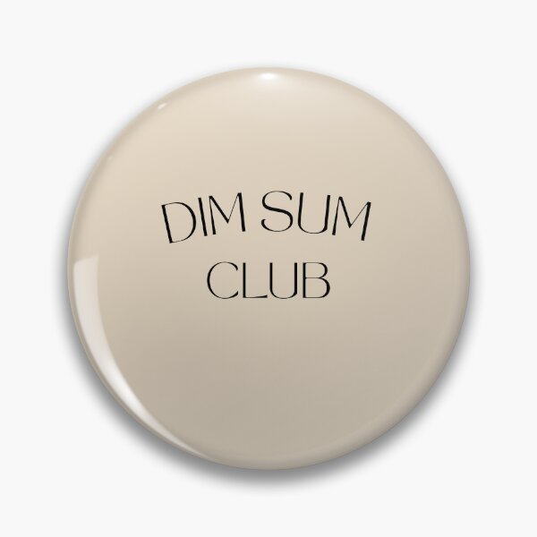 Item preview, Dim Sum Club Elegant Typography Aesthetic Sticker designed and sold by ArtisanPrintHk.