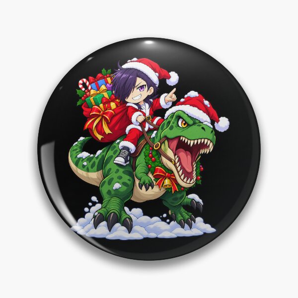 Item preview, Hanzo Urushihara Devil Part Timer Christmas T Rex Ride designed and sold by SolenneAzur.