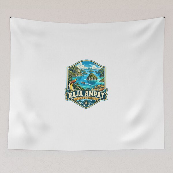 Item preview, Raja Ampat Indonesia Travel Destination Vacation Adventurer designed and sold by Star3NowForMe.