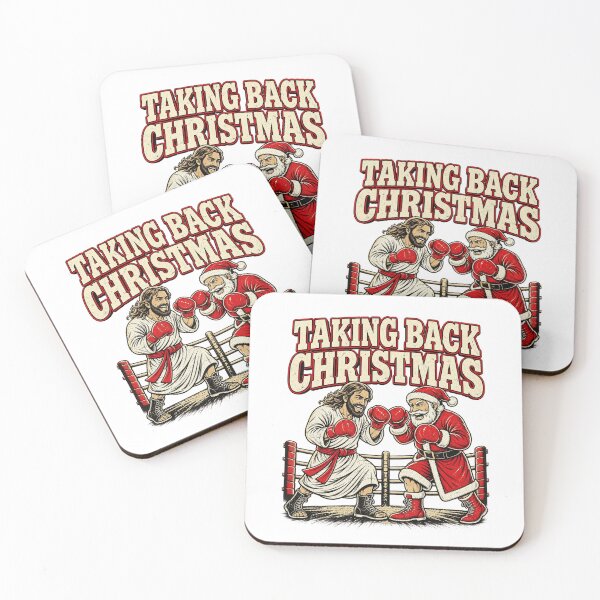 Item preview, Taking Back Christmas Funny Jesus Vs Santa Boxing Match designed and sold by ZaDonShop.