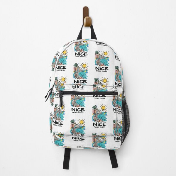 Item preview, French Riviera Nice Coastal Travel Art designed and sold by Merch by Das Design Studio.