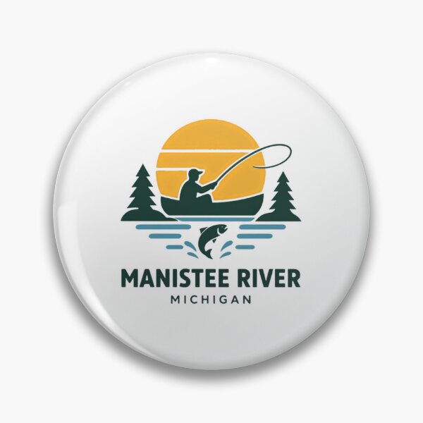 Item preview, Manistee River Michigan Fishing Angler Outdoors designed and sold by Star3NowForMe.