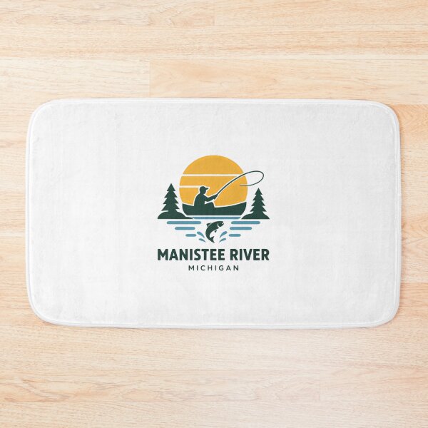 Item preview, Manistee River Michigan Fishing Angler Outdoors designed and sold by Star3NowForMe.