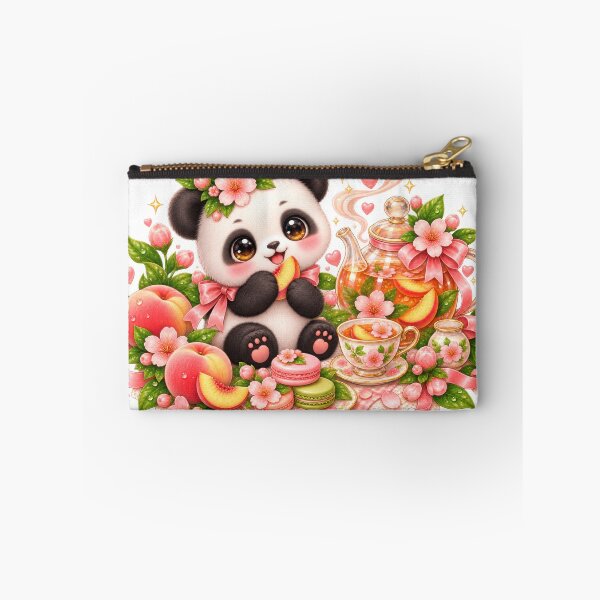 Item preview, Cute Panda Peach Blossom Tea Party designed and sold by jgvisualarts.