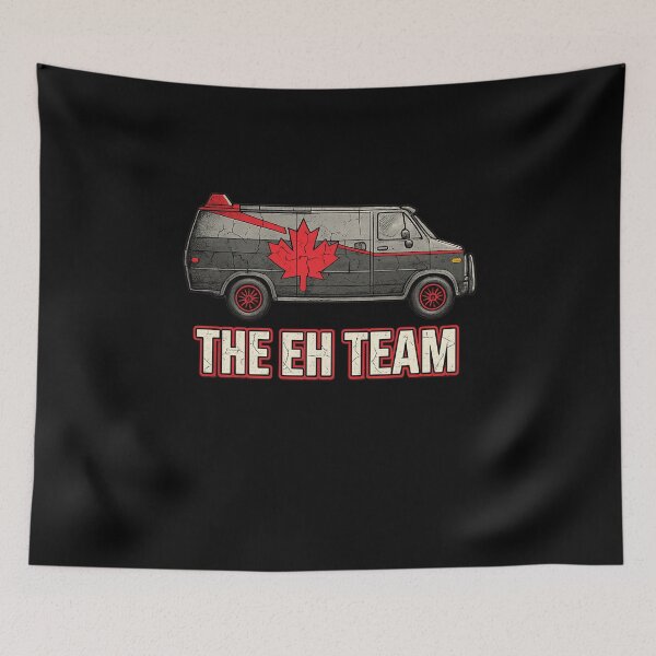 Item preview, The Eh Team Funny Canadian Pun Retro 80s Action Van designed and sold by ZaDonShop.