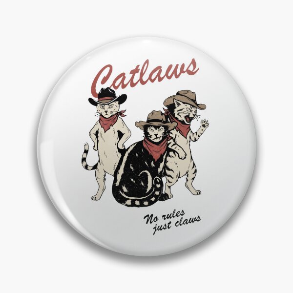 Item preview, Catlaws Cowboy Cats Western Outlaw Funny Retro Feline Graphic designed and sold by InOtterNew.