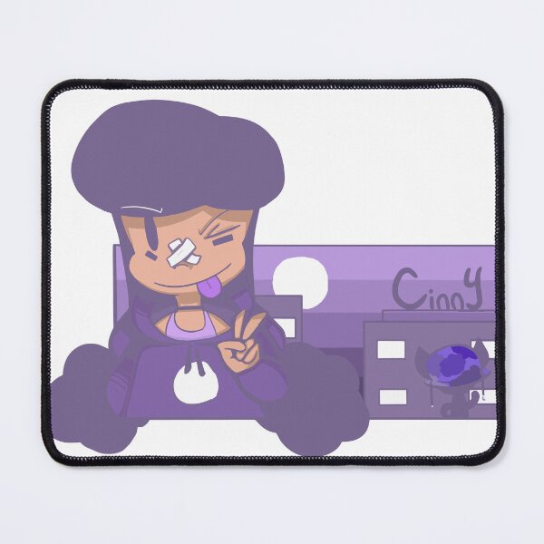 Item preview, Purple Hair Girl Flashing Peace Sign designed and sold by Setaraxia.