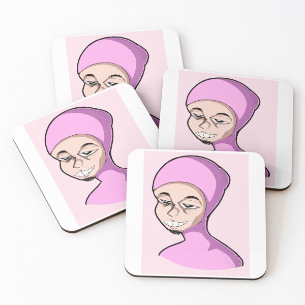 Item preview, Smiling Figure Wearing Pink Bodysuit Hood designed and sold by Setaraxia.
