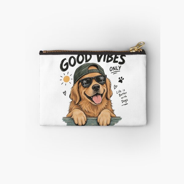 Item preview, Good Vibes Only - Cool Golden Retriever Beach Dog designed and sold by GenZFashion000.