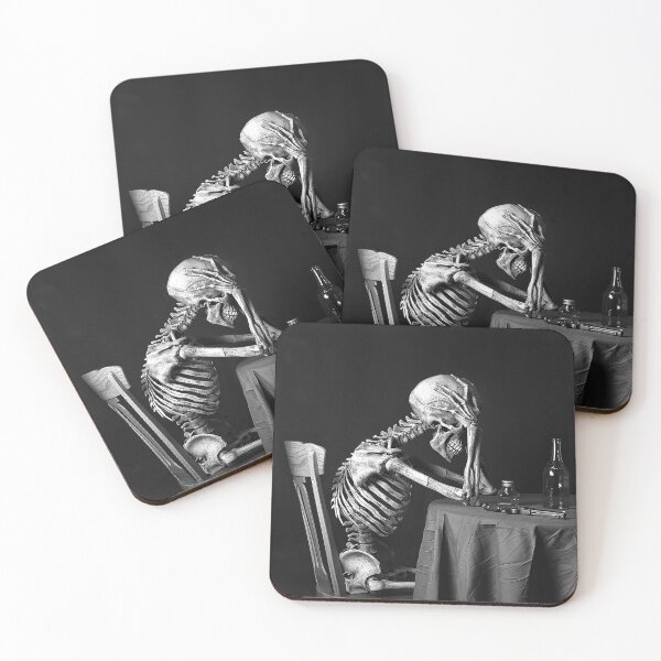 Item preview, Gothic Skeleton Despair Dark Macabre Death Still Life designed and sold by inkoutninja.