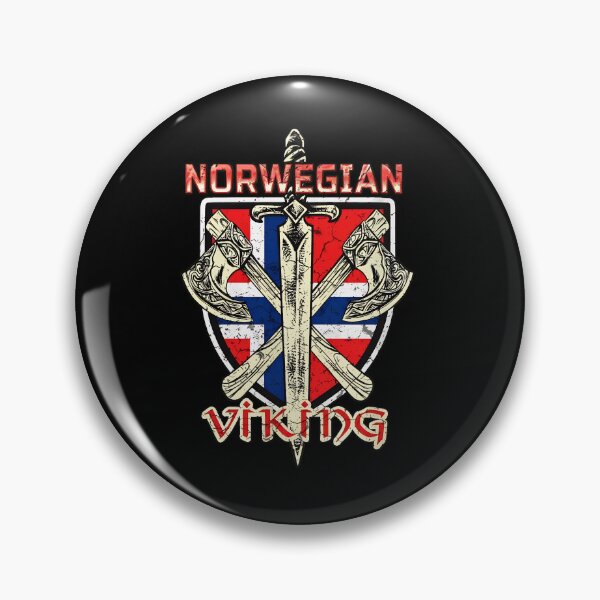 Item preview, Norwegian Viking Shield Sword Axes Flag designed and sold by lupfergklipir.