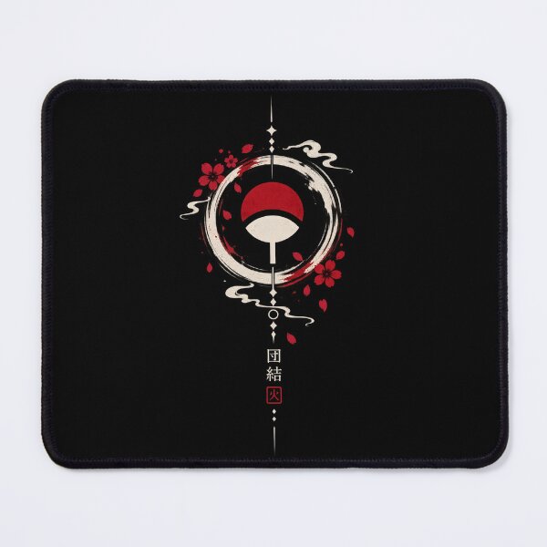 Artikelvorschau, Uchiha-Clan-Wappen-Tintenkreis-Kirschblüten-Design entworfen und verkauft von QubekShop.