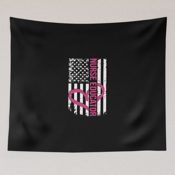 Item preview, Nurse Educator American Flag Heart Design designed and sold by veaterkothe.