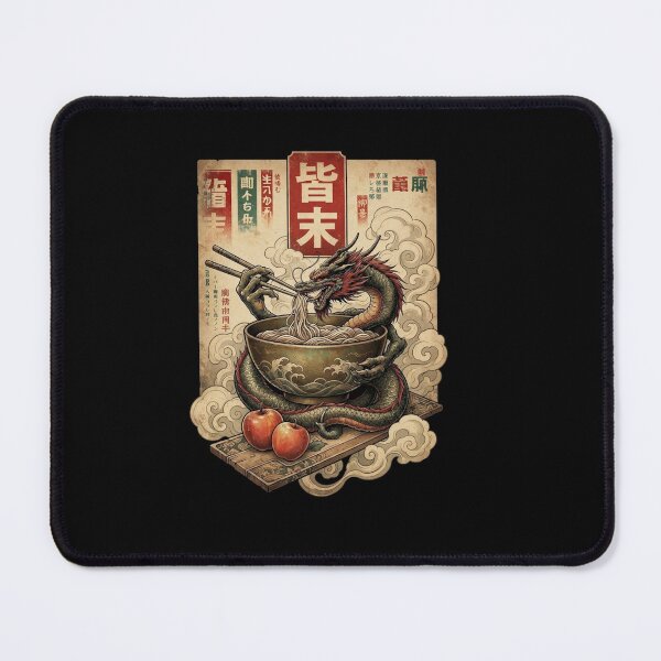 Item preview, Japanese Dragon Ramen Vintage Noodle Bowl Design designed and sold by Ostericaimusa.