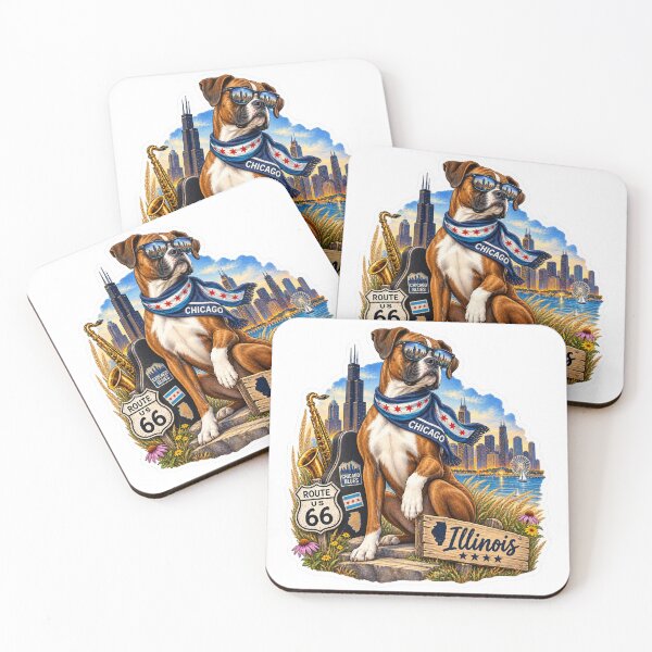 Item preview, Illinois Chicago Blues Dog designed and sold by Whimspired By Paxx.