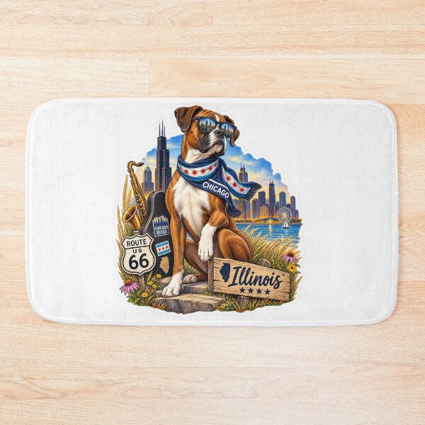 Item preview, Illinois Chicago Blues Dog designed and sold by Whimspired By Paxx.