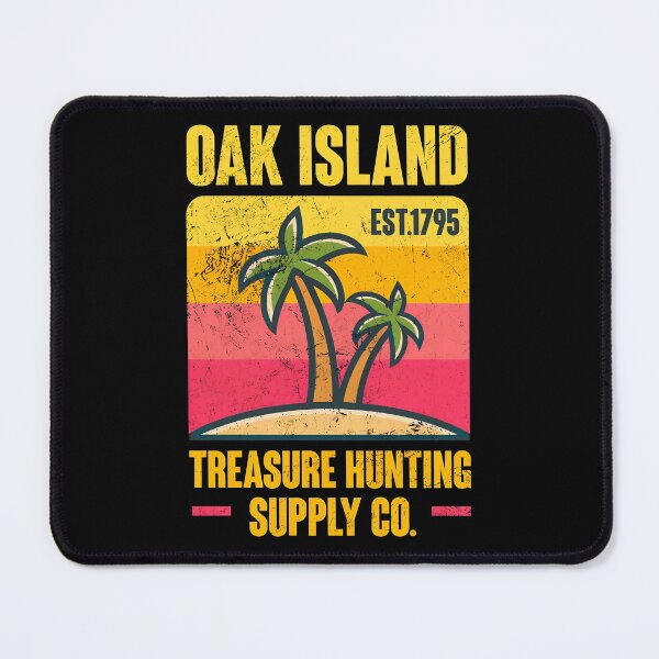 Item preview, Oak Island Treasure Hunting Supply Co. Retro Palm Tree Sunset designed and sold by raidscdabne.
