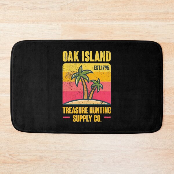 Item preview, Oak Island Treasure Hunting Supply Co. Retro Palm Tree Sunset designed and sold by raidscdabne.