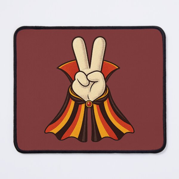 Item preview, Retro 1970s Vampire Peace Sign Art – Groovy Vintage Halloween Print designed and sold by MagicMakerPh.