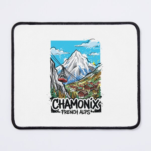 Item preview, Chamonix Mont Blanc French Alps Travel Art designed and sold by Merch by Das Design Studio.