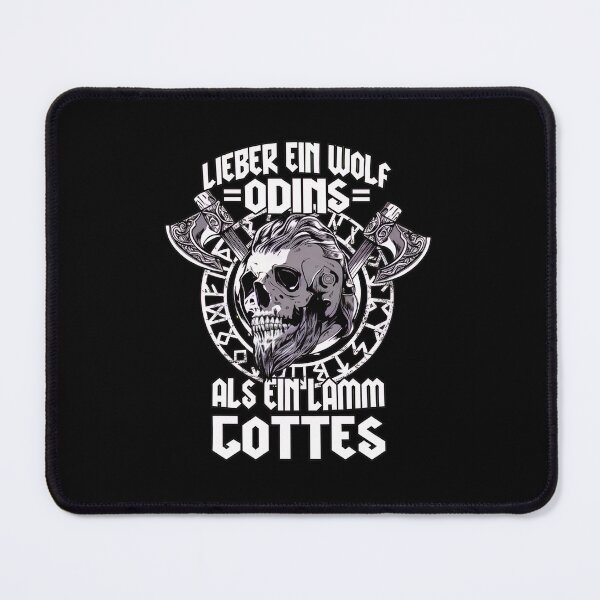 Item preview, Odin Viking Skull Norse Runes Axes German Quote designed and sold by veaterkothe.