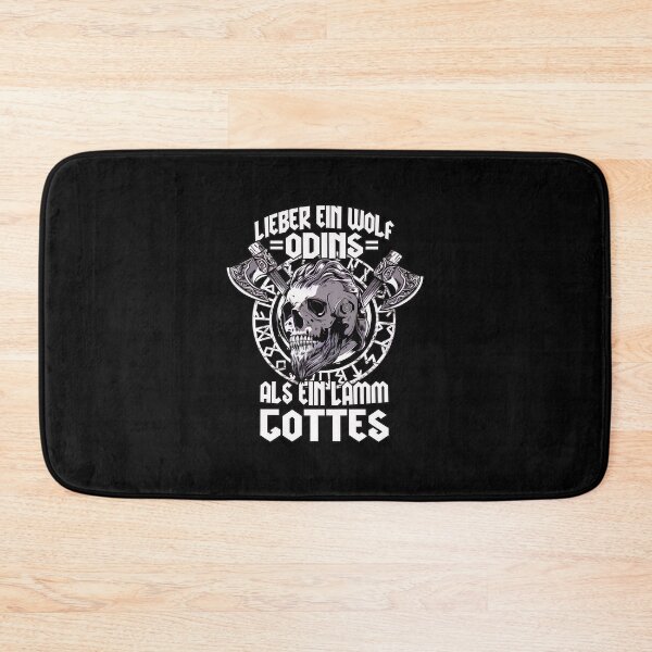 Item preview, Odin Viking Skull Norse Runes Axes German Quote designed and sold by veaterkothe.