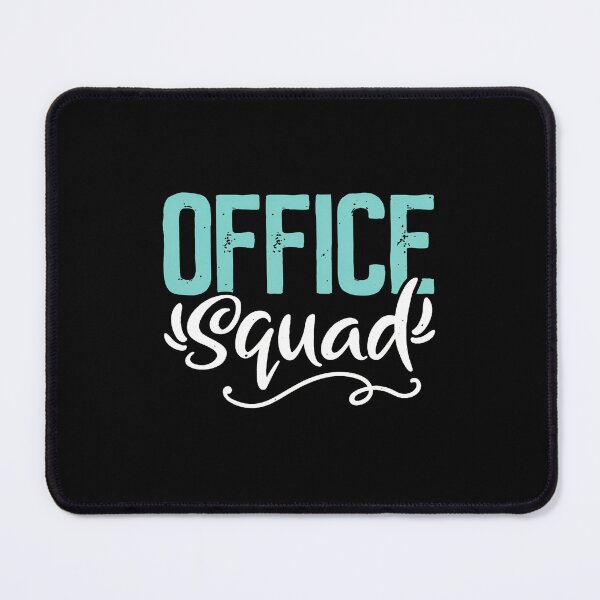 Item preview, Office Squad Aqua & White Script Design designed and sold by fussyrhobin.