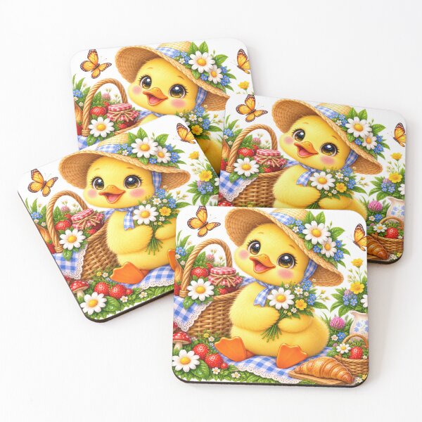 Item preview, Cottagecore Duckling’s Daisy Picnic designed and sold by jgvisualarts.