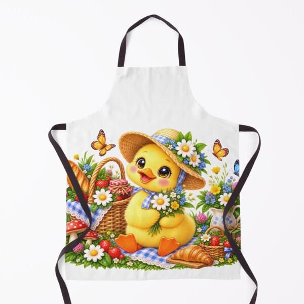Item preview, Cottagecore Duckling’s Daisy Picnic designed and sold by jgvisualarts.