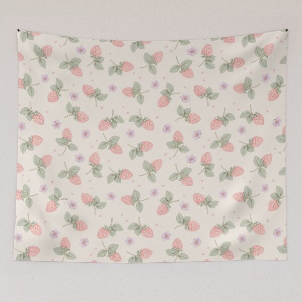 Item preview, Lavender Strawberry Sprigs Botanical Art designed and sold by SSundaysPrints.