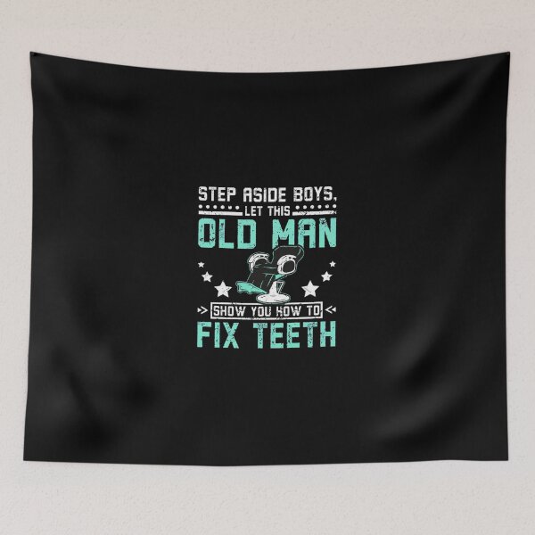 Item preview, Old Man Fix Teeth Dentist Funny designed and sold by veaterkothe.