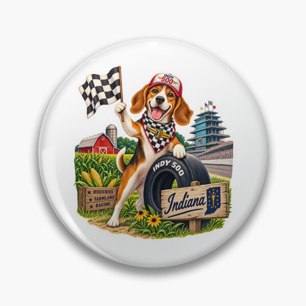 Item preview, Indiana Racing Spirit Dog designed and sold by Whimspired By Paxx.