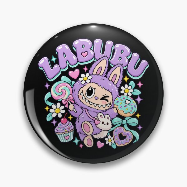 Item preview, Labubu THE MONSTER, Cute Purple Labubu Kawaii Candy Monster Aesthetic designed and sold by graphic-genie.