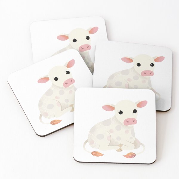 Item preview, Cute Baby Calf – Sweet Minimalist Farmhouse Cow Art designed and sold by meghnad.