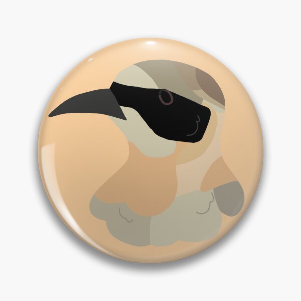 Item preview, CBS Sticker - Male Eastern Black-eared Wheater designed and sold by ClumsyPillbug.