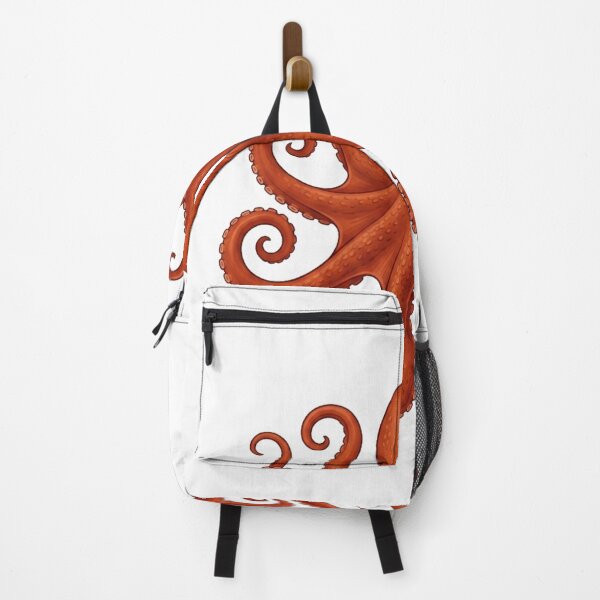 Item preview, Artistic Red Octopus Illustration with Curled Tentacles designed and sold by meghnad.