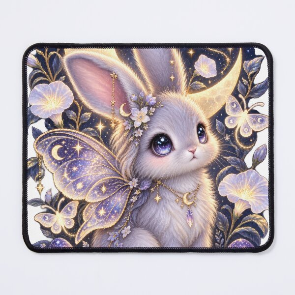 Item preview, Moonlit Moth Bunny’s Enchanted Garden designed and sold by jgvisualarts.