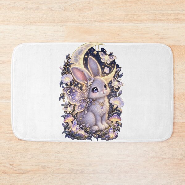 Item preview, Moonlit Moth Bunny’s Enchanted Garden designed and sold by jgvisualarts.